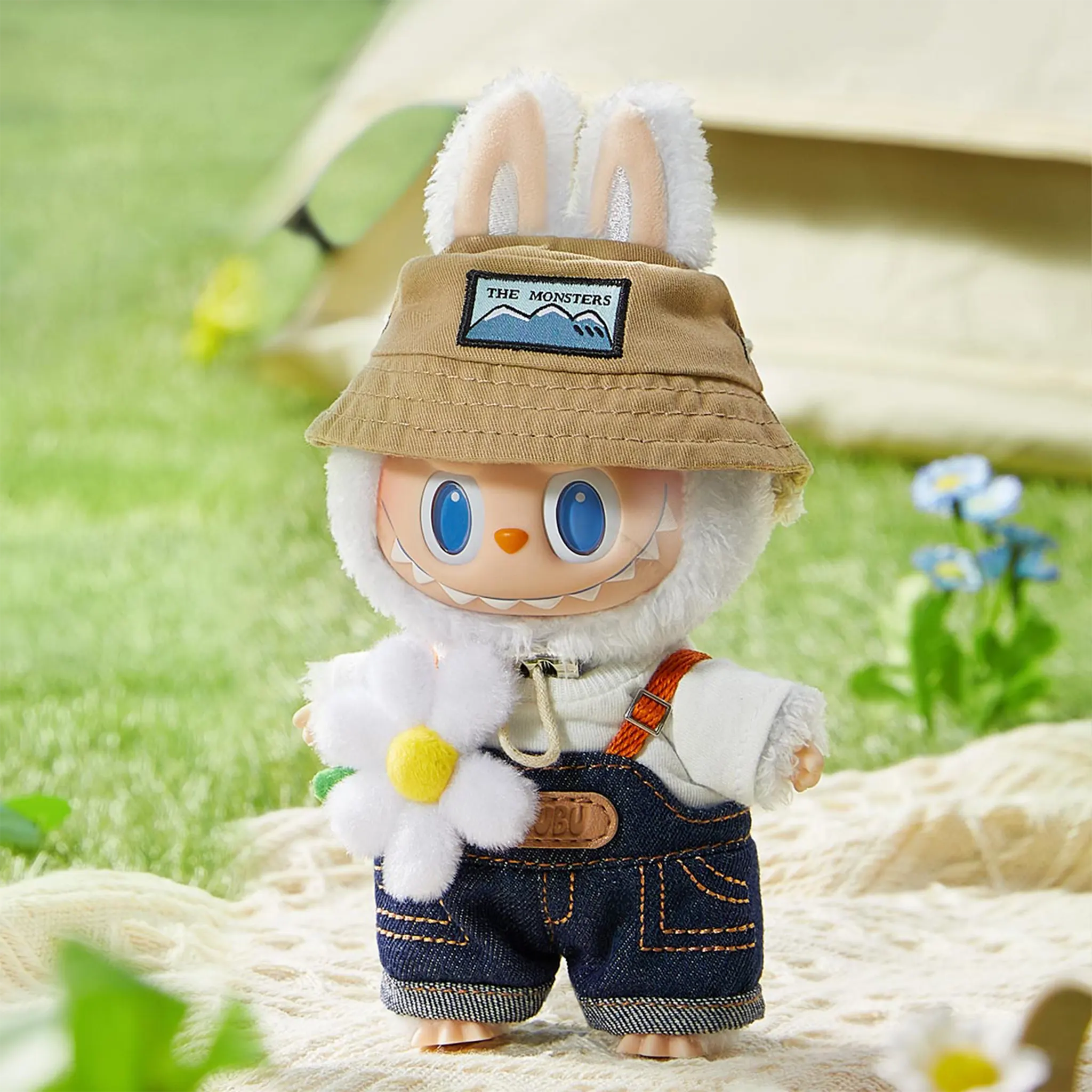 Front Side View of Pop Mart Labubu The Monsters Fall In Wild Vinyl Plush Pendant (Single)